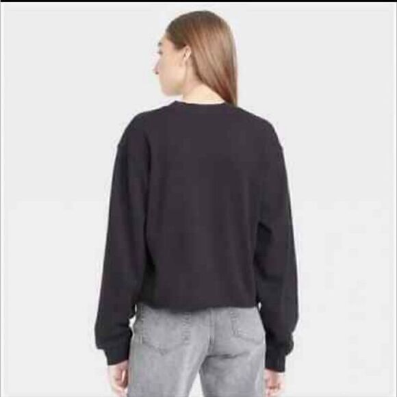 New the Rolling Stones Christmas Santa Hat Cropped fleece inside Sweatshirt - Picture 2 of 10